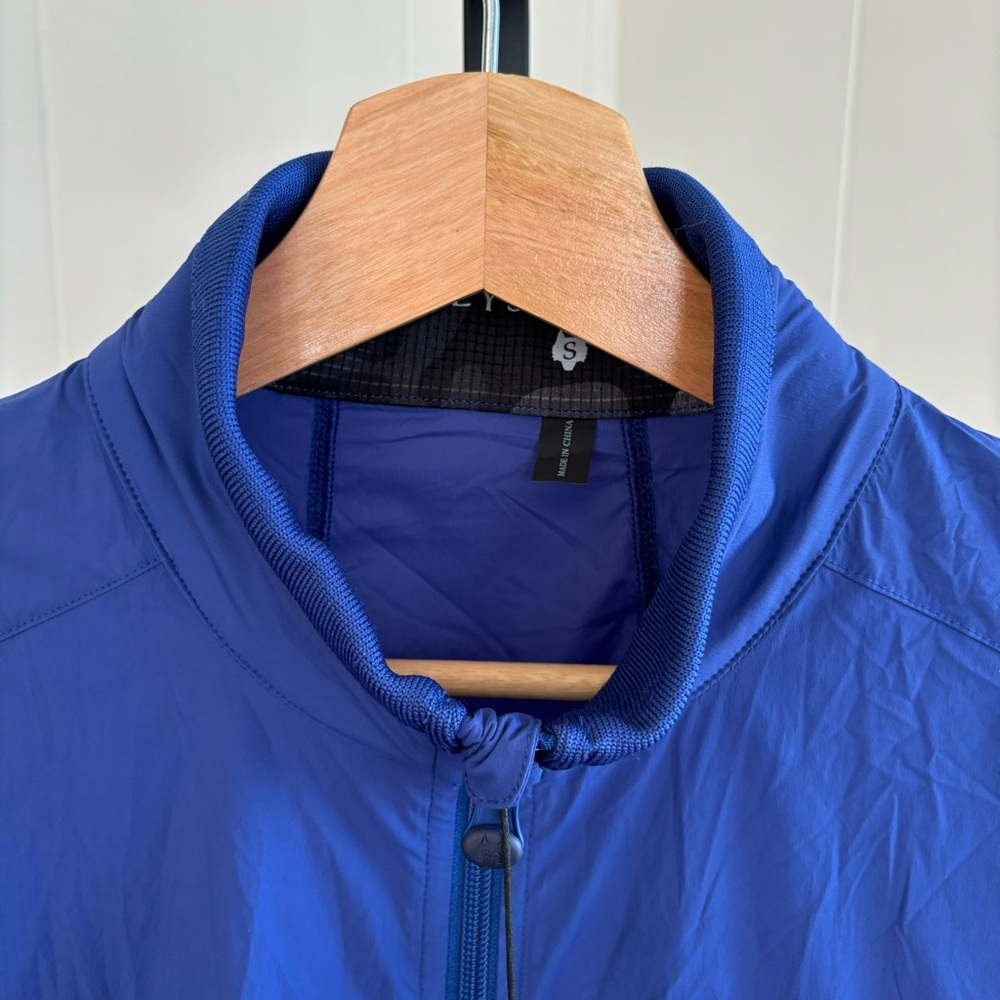 NWT GREYSON Blue Trailwolf Golf Jacket Full Zip Windbreaker Lightweight Mens S